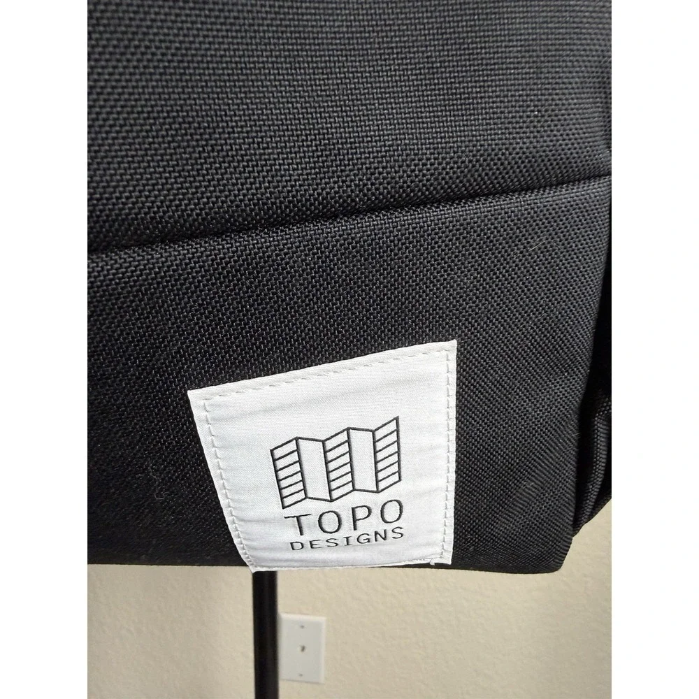 Topo Designs Y Pack Backpack Black Canvas Hiking Travel Rucksack New READ